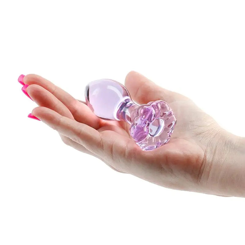 Crystal Flower Glass Anal Plugs - Rolik®