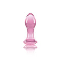 Crystal Gem Glass Anal Plug - Pink - Butt