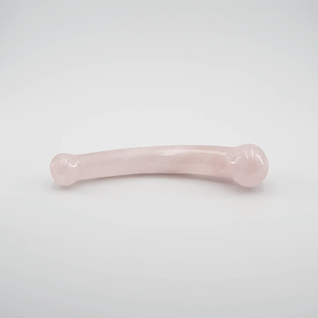 Curvella Rose Quartz Double Ended Wand / 7’’ Dildo