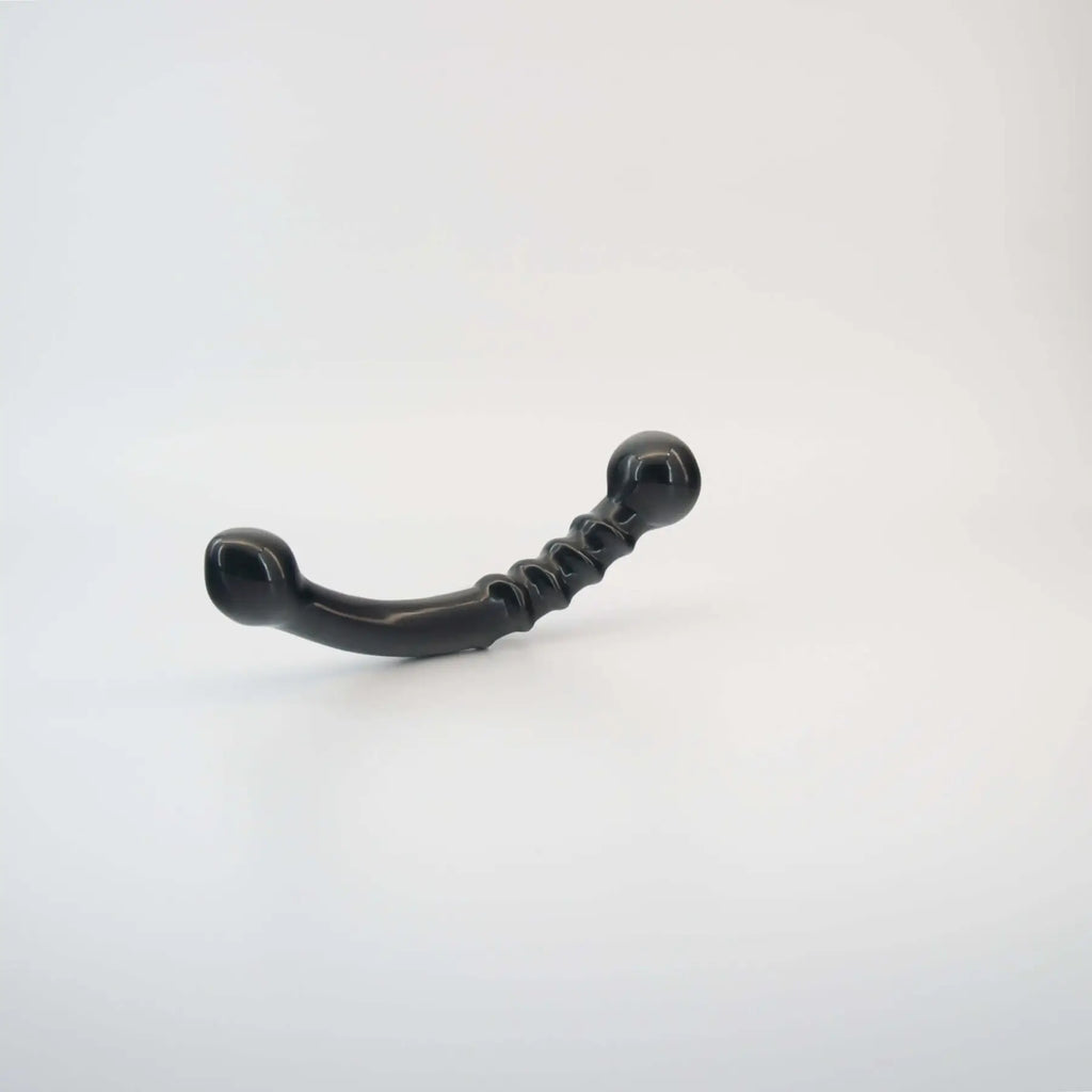 CrystalThrill Nyxora Black Obsidian Dual Ended Wand / 7’’