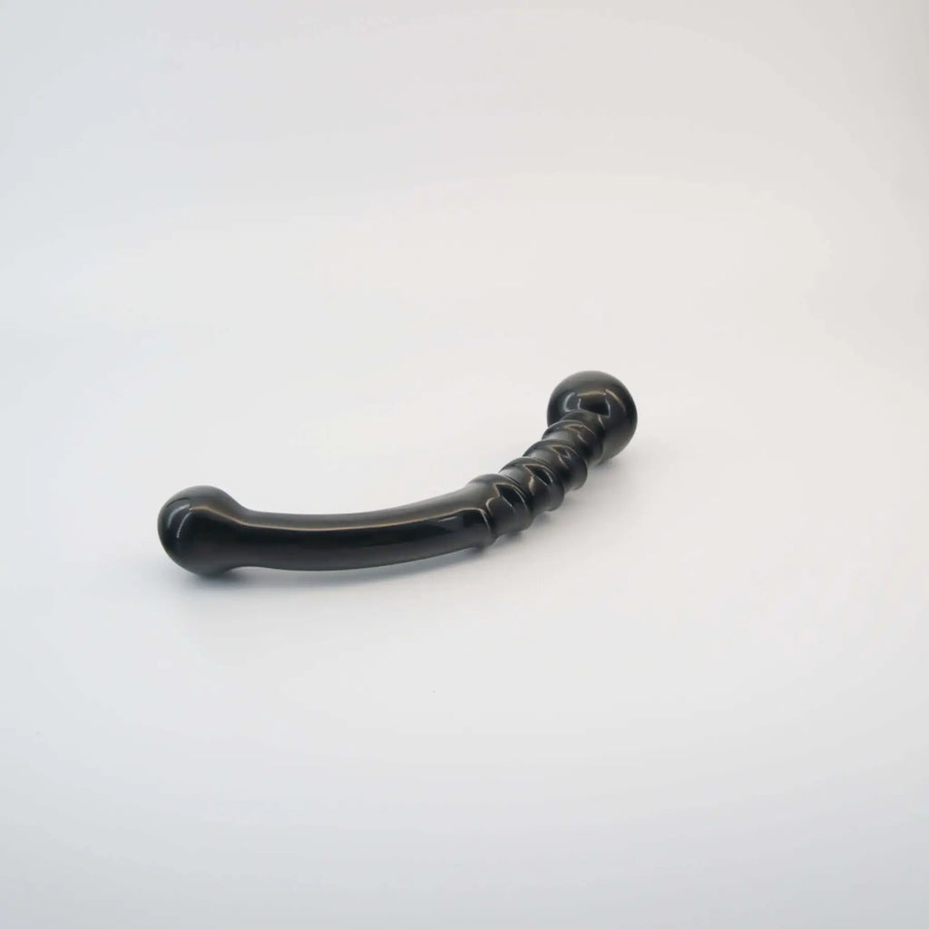 CrystalThrill Nyxora Black Obsidian Dual Ended Wand / 7’’