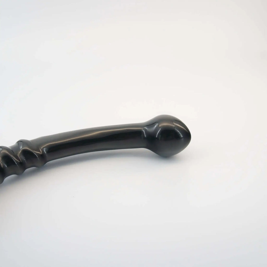 CrystalThrill Nyxora Black Obsidian Dual Ended Wand / 7’’