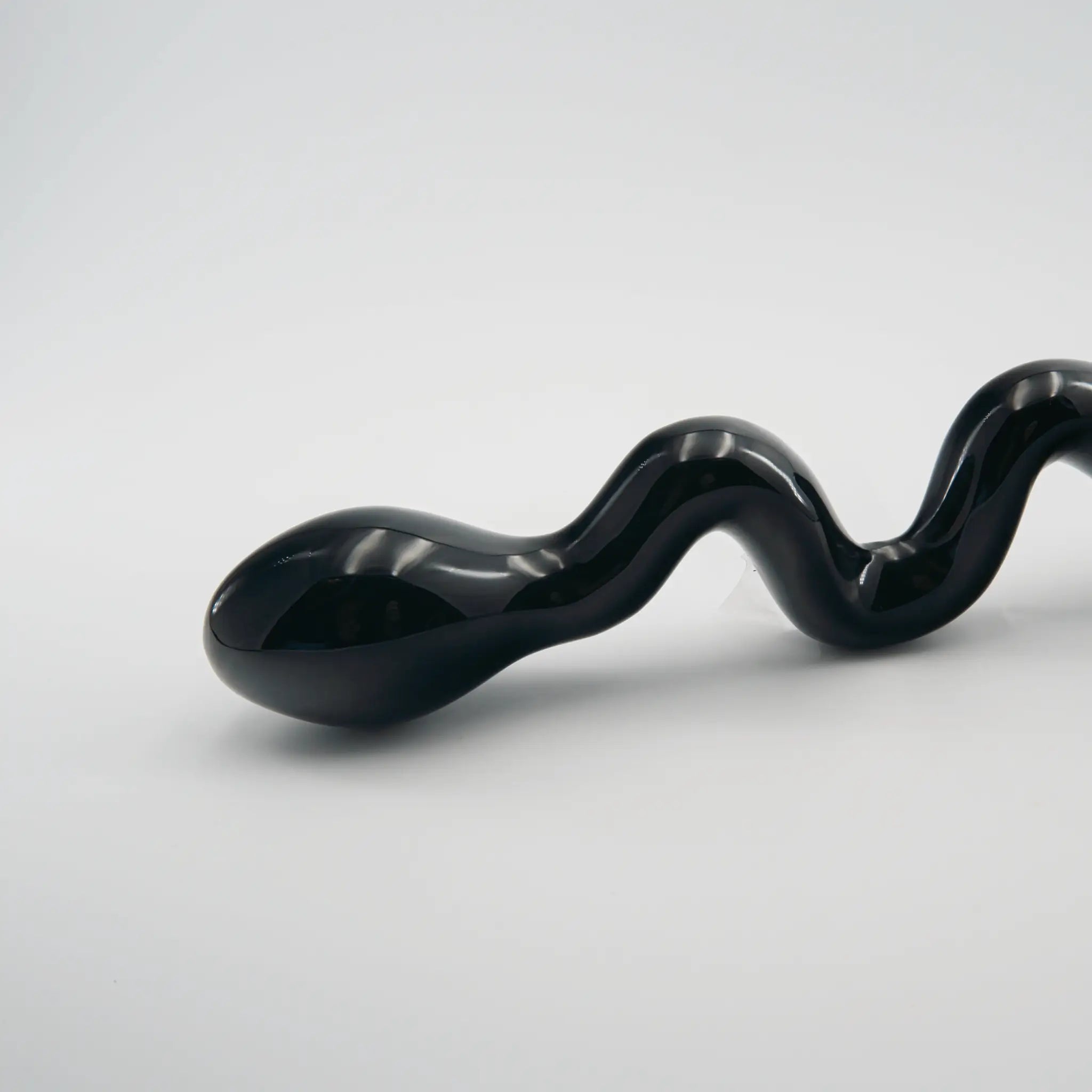 Serpentine Black Obsidian Wand / 10’’ Dildo