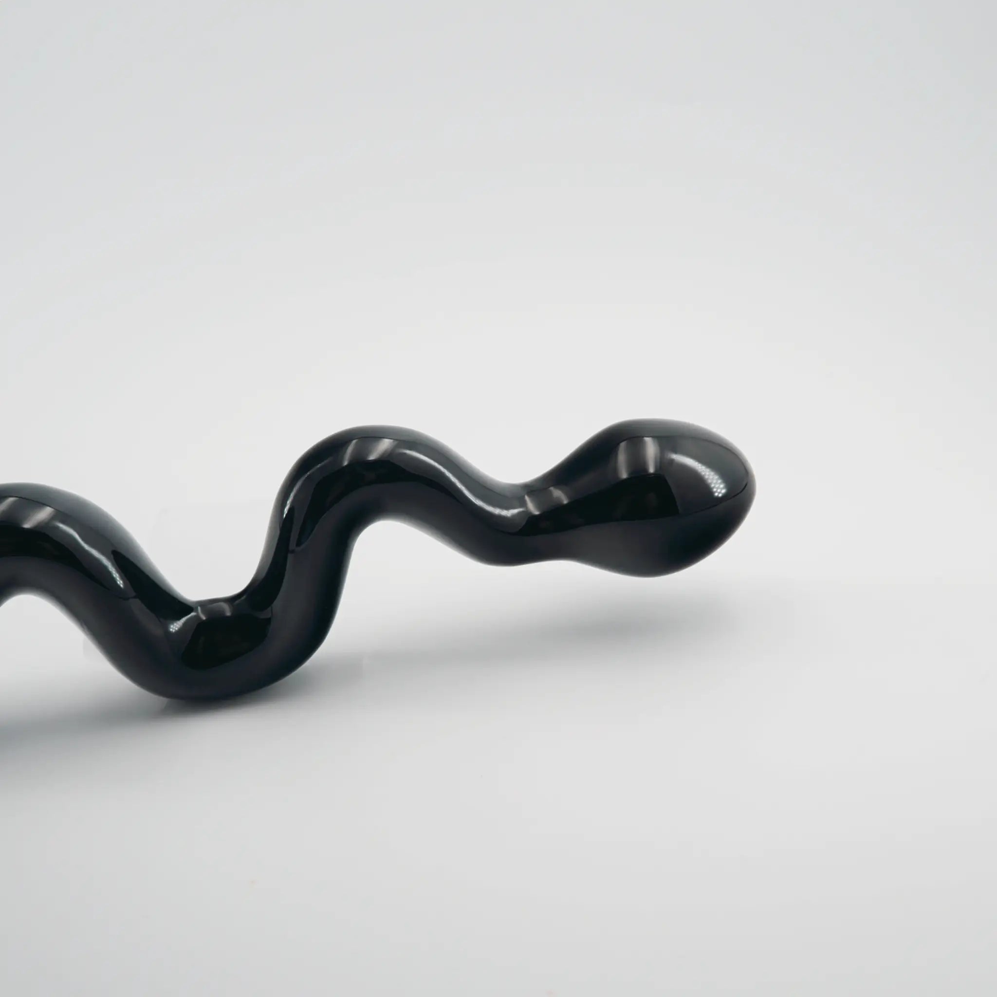 Serpentine Black Obsidian Wand / 10’’ Dildo