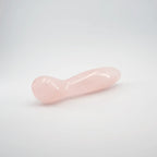 Solace Rose Quartz Wand / 7’’ Curved Double End Bulbous Tapered