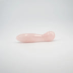 Solace Rose Quartz Wand / 7’’ Curved Double End Bulbous Tapered