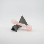 Vitalis Rose Quartz Wand / 7’’ Curved Double End Bulbous