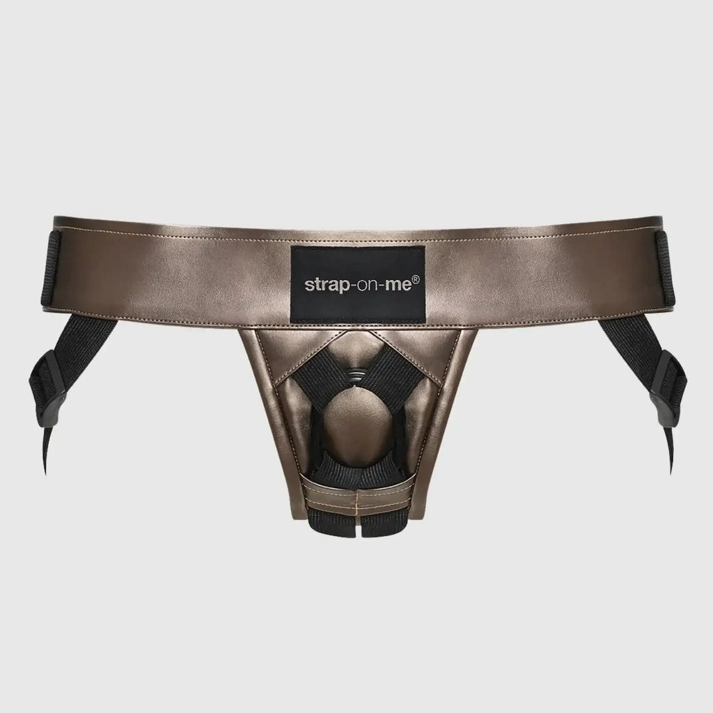 Curious Leatherette Harness Bronze