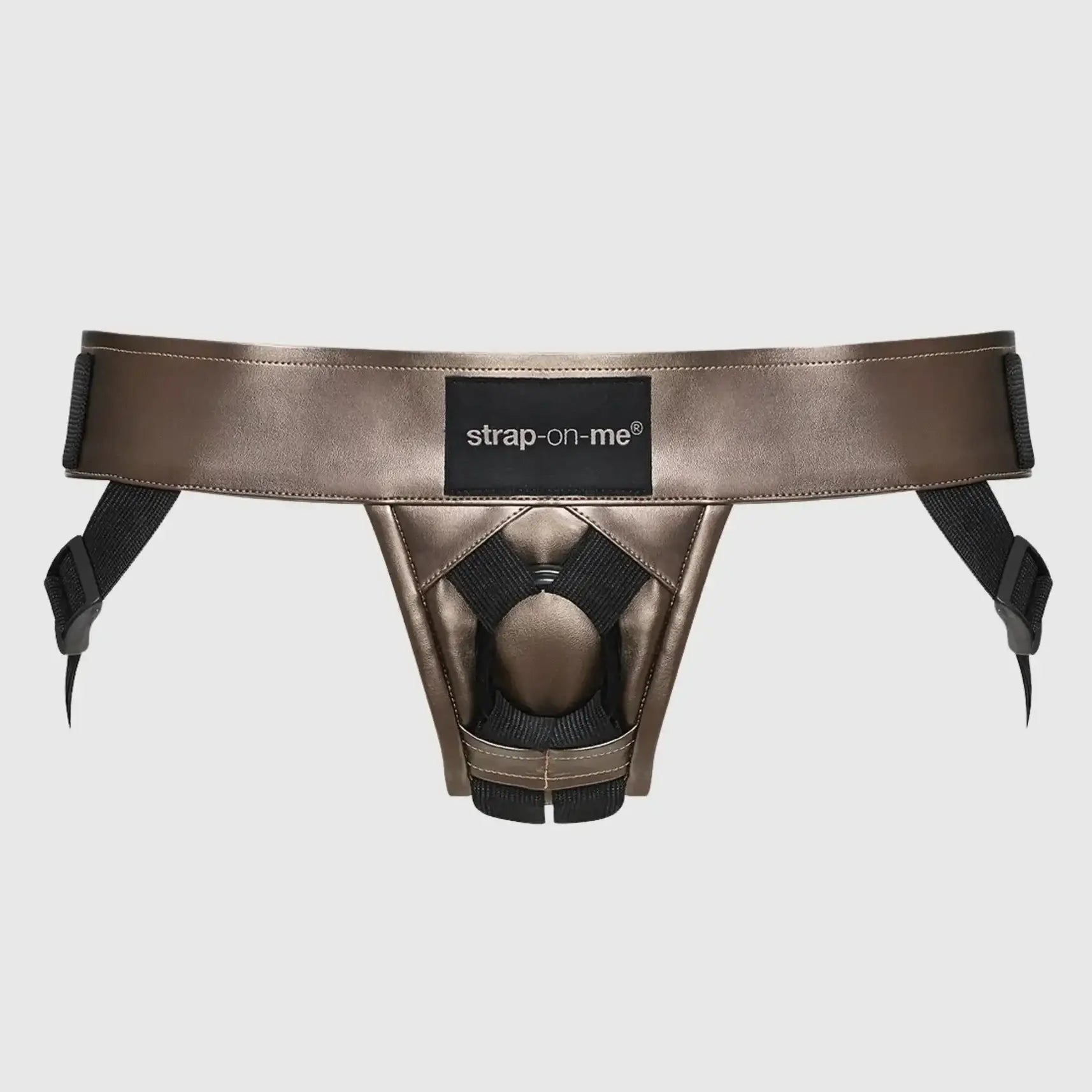 Curious Leatherette Harness Bronze