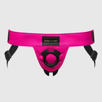 Curious Leatherette Harness Fuchsia