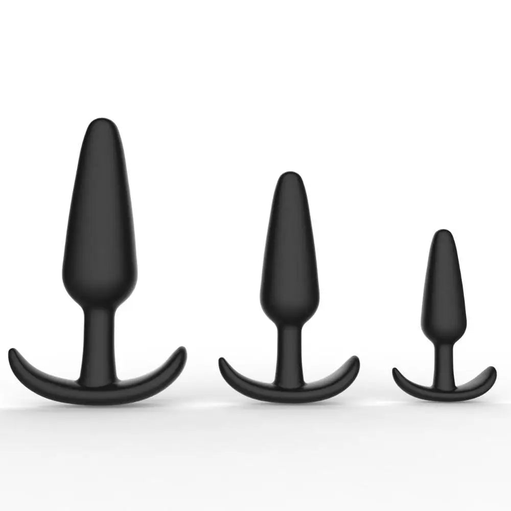 Level Up Anal Trainers 3 Piece Silicone Anchor Set - Rolik®