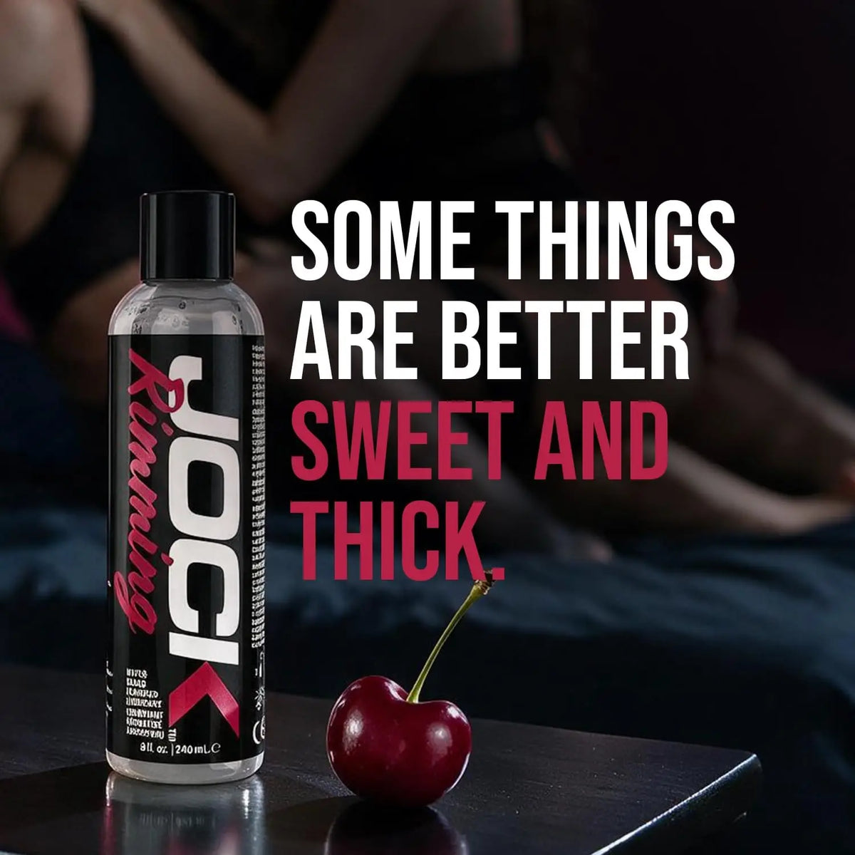 Curve Toys Jock Cherry Flavored Water-Based Rimming Lube 8 fl. oz.