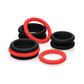 Curve Toys JOCK Enhancers - Premium Silicone C-Ring Set of 3 with Removable Inserts Multicolor