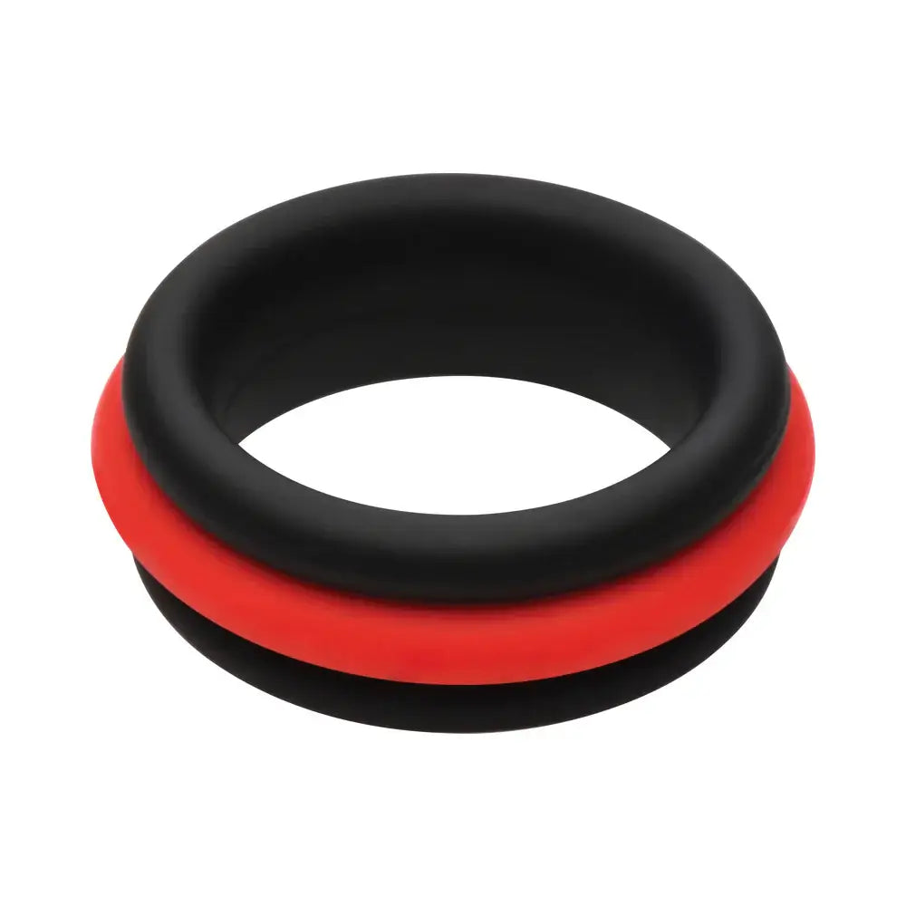 Curve Toys JOCK Enhancers - Premium Silicone C-Ring Set of 3 with Removable Inserts Multicolor