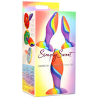 Simply Sweet Rainbow Silicone Butt Plug 3 - Piece Set - Rolik®