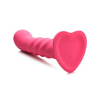Simply Sweet Vibrating Ribbed Silicone Dildo with Remote - Rolik®