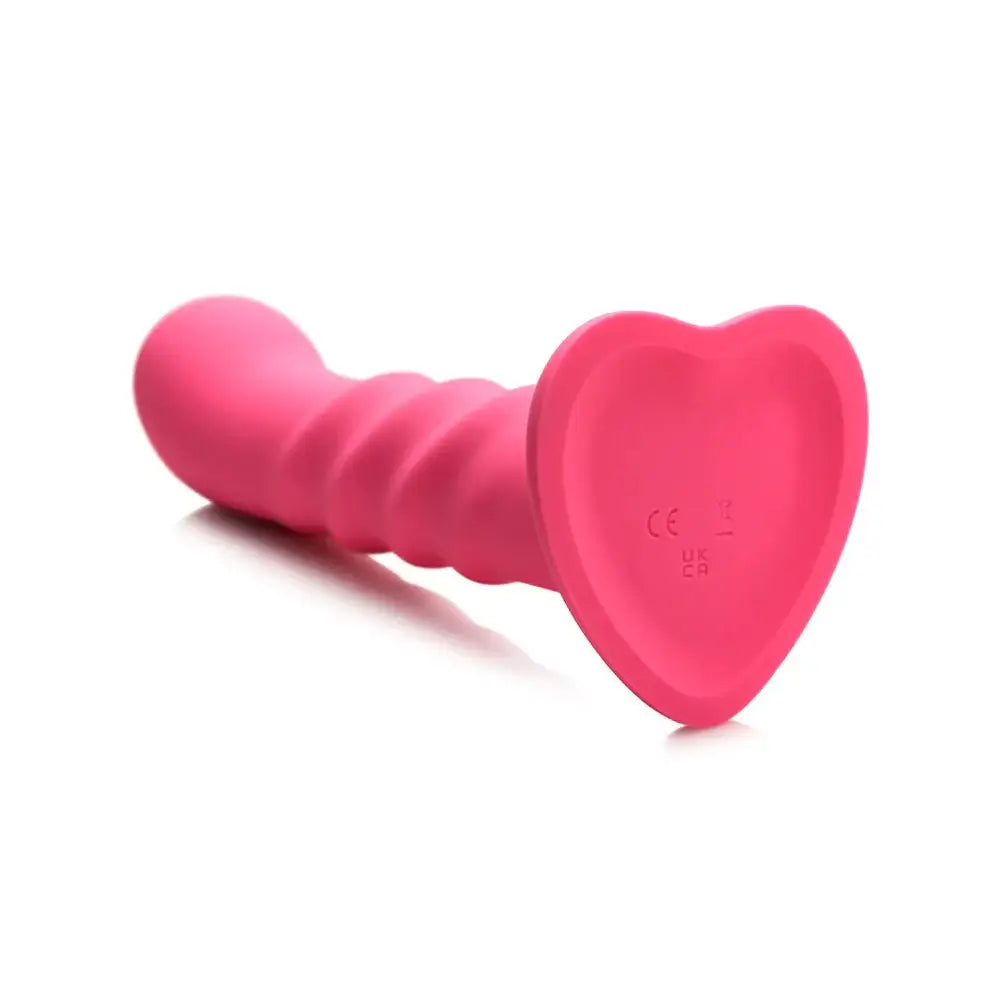 Simply Sweet Vibrating Ribbed Silicone Dildo with Remote - Rolik®