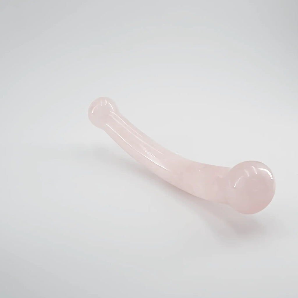 Curvella Rose Quartz Double Ended Wand / 7’’ Dildo