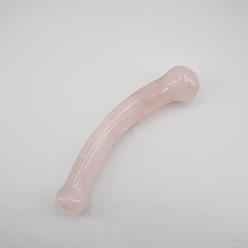 Curvella Rose Quartz Double Ended Wand / 7’’ Dildo