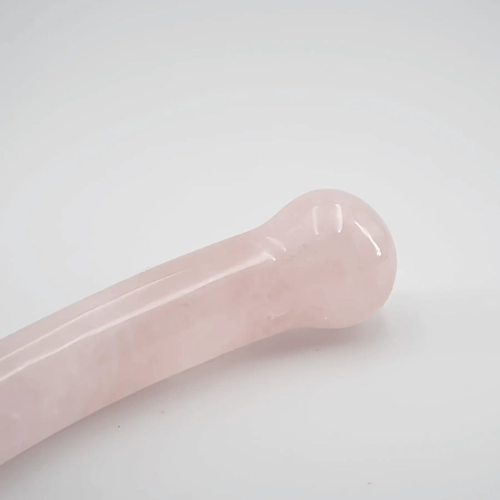 Curvella Rose Quartz Double Ended Wand / 7’’ Dildo