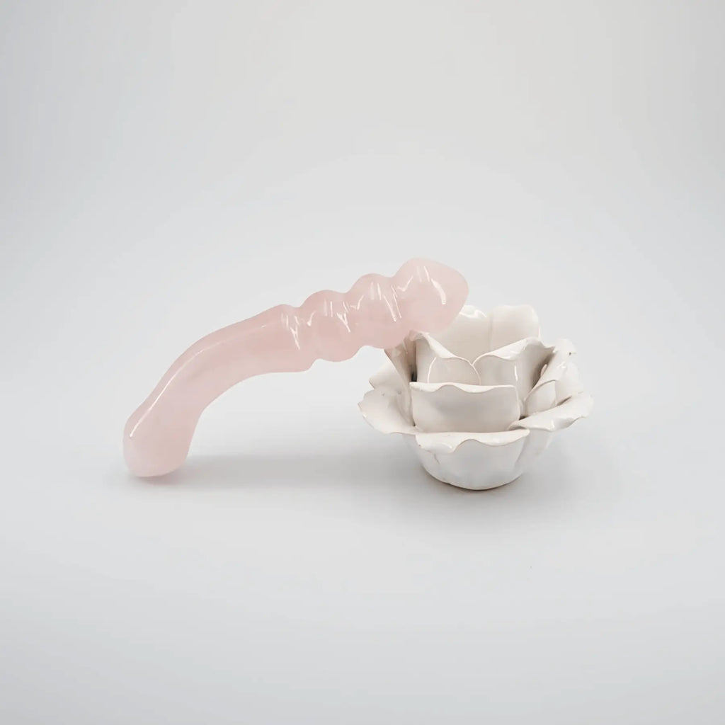 Curvona Rose Quartz Wand / 7’’ Dildo