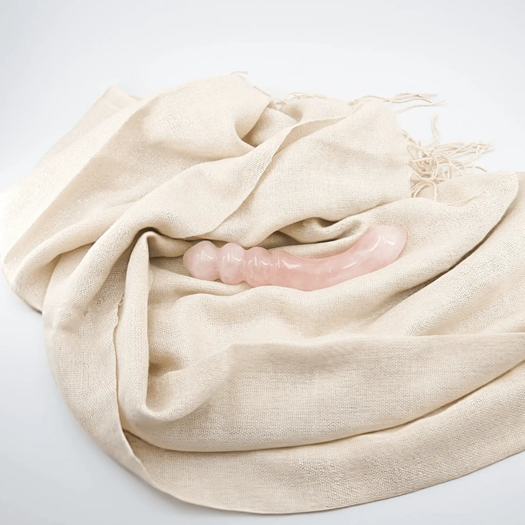 Curvona Rose Quartz Wand / 7’’ Dildo