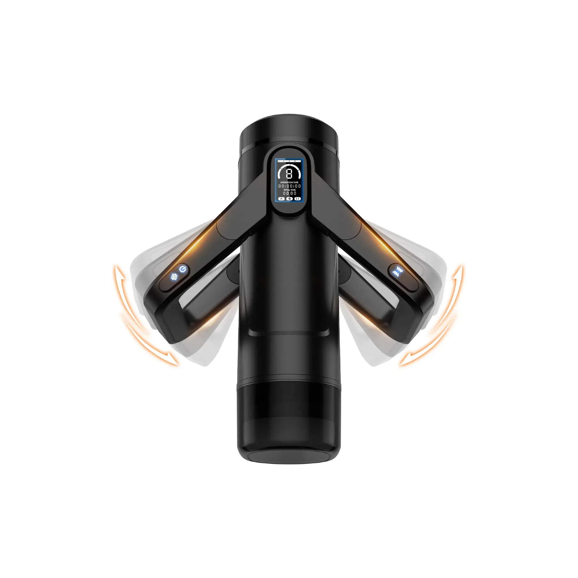 The Wing Thrusting & Vibrating Masturbator - Black
