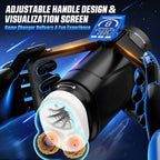 The Wing Thrusting & Vibrating Masturbator - Black