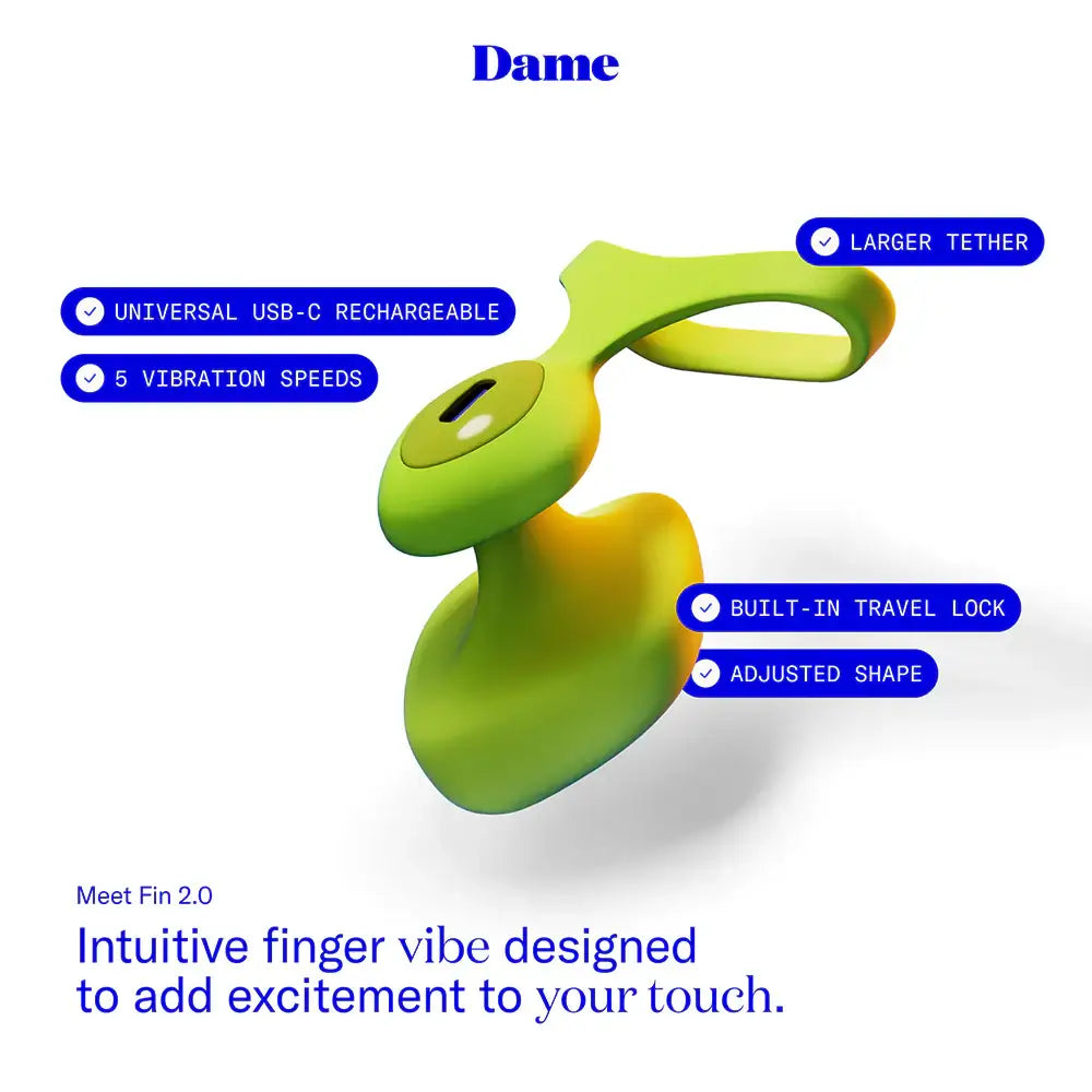 Dame Fin 2.0 Finger Vibrator - Vibrator