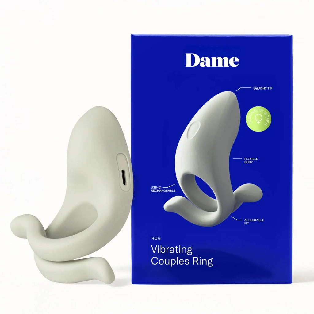 Dame Hug Vibrating Couples C-Ring – Adjustable Erection Support & Clitoral Stimulation