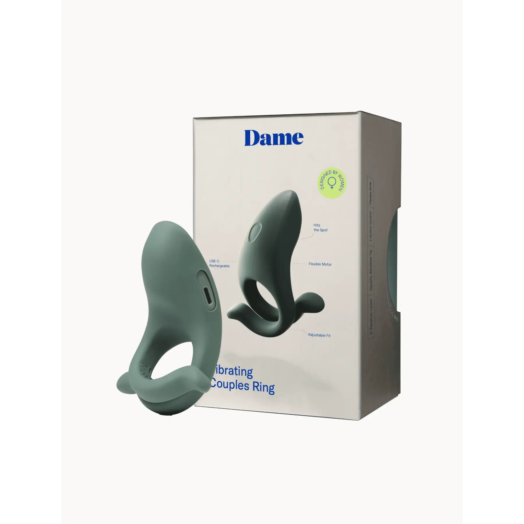 Dame Hug Vibrating Couples C-ring Rolik®