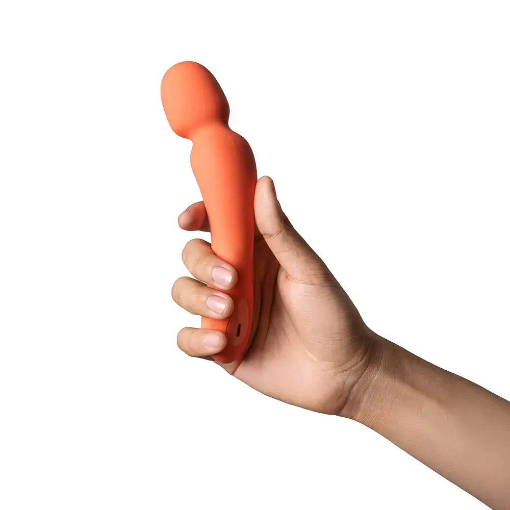 Dame Min Mini Wand Vibrator Papaya Orange Rolik®