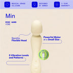 Dame Min Mini Wand Vibrator Butter Beige Rolik®