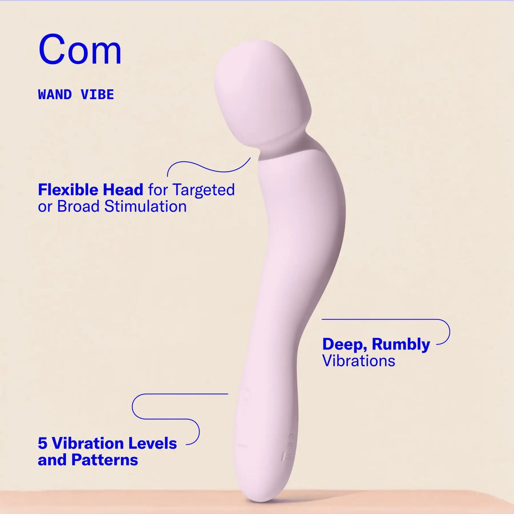 Dame Com Wand Vibrator - Rolik®