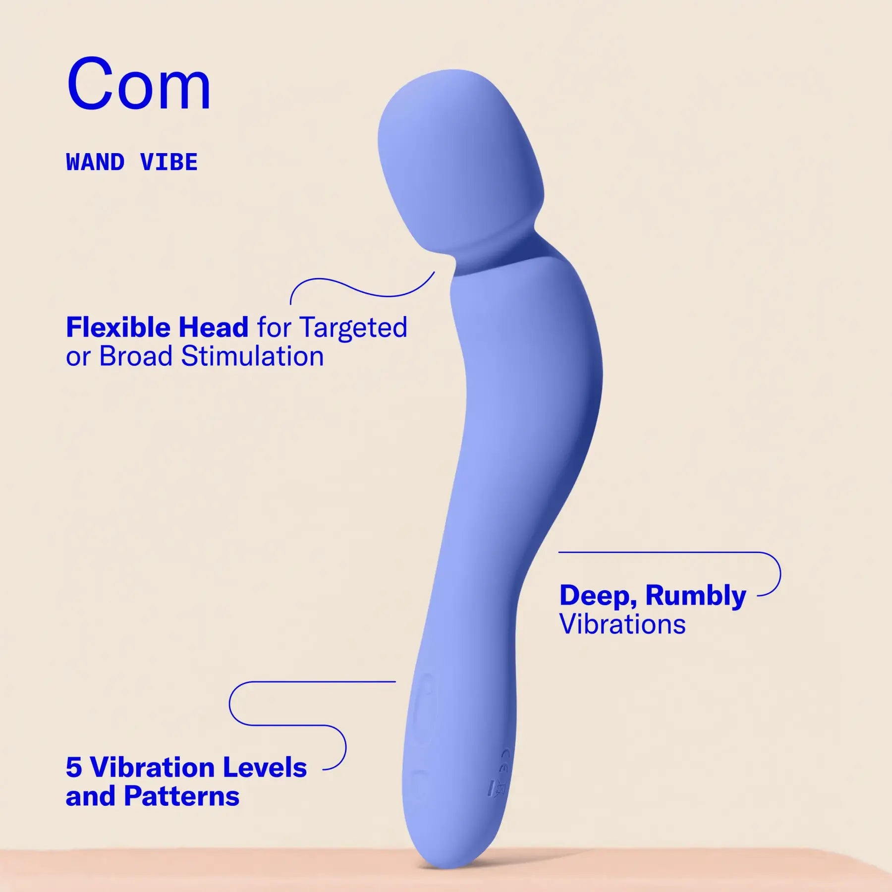 Dame Com Wand Vibrator - Rolik®