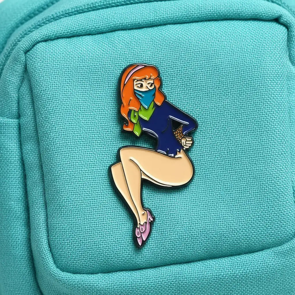 Danger-prone D Enamel Pin