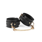 Black Dark Candy Vegan Leather Ankle Cuffs