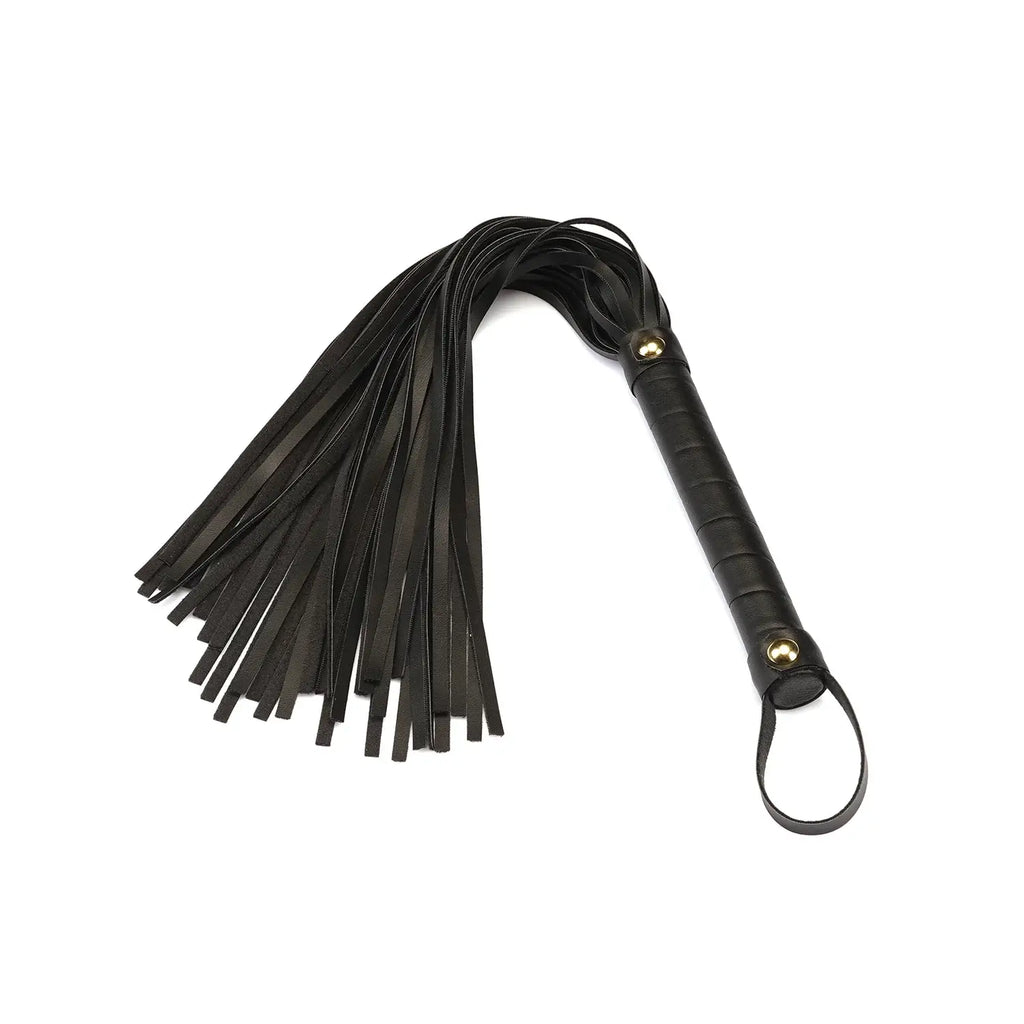 Black Dark Candy Vegan Leather Flogger