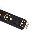 Dark Secret Collection Leather Ankle Cuffs - Black - Restraints