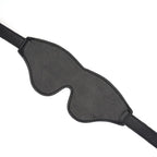 Dark Secret Collection Leather Blindfold - Black