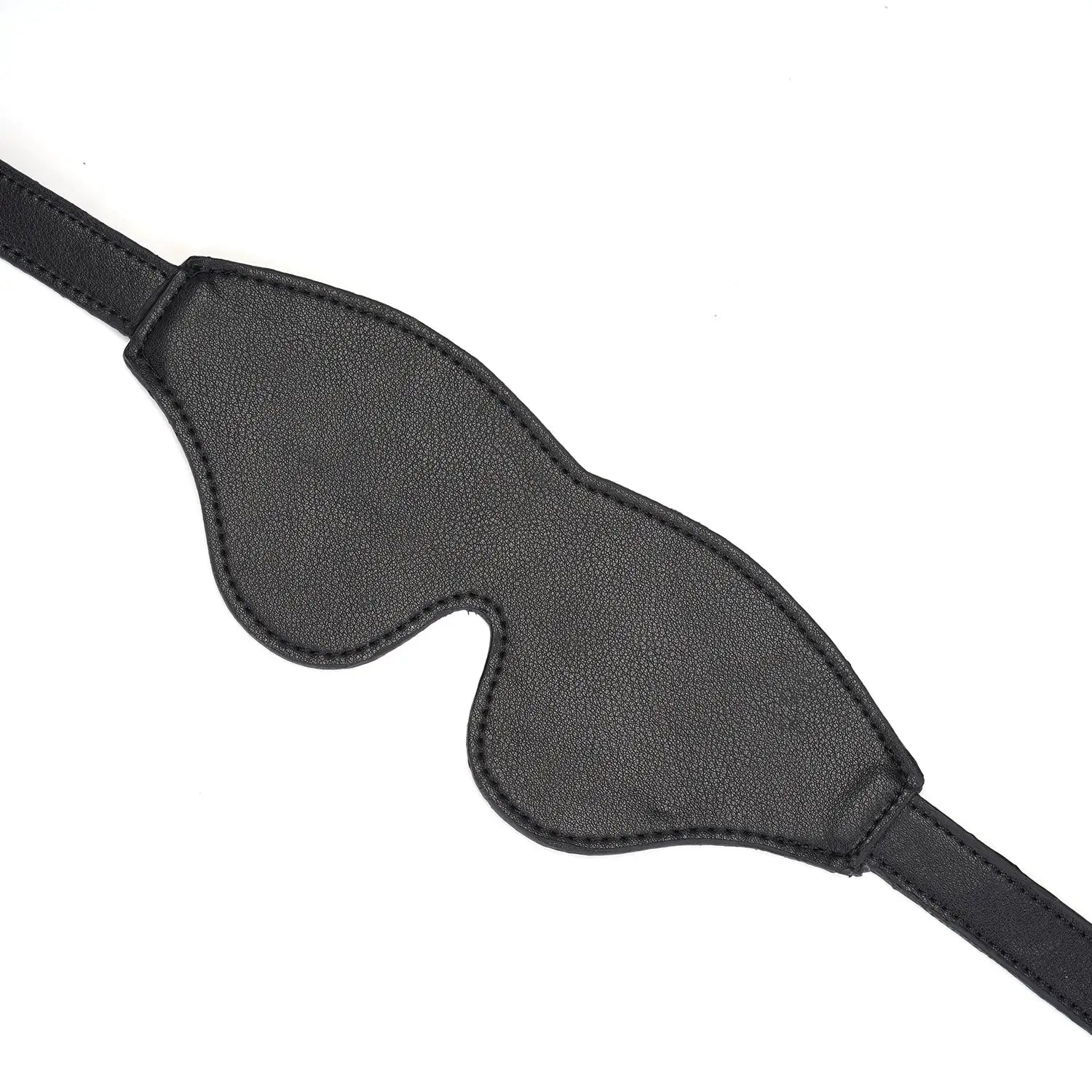 Dark Secret Collection Leather Blindfold - Black