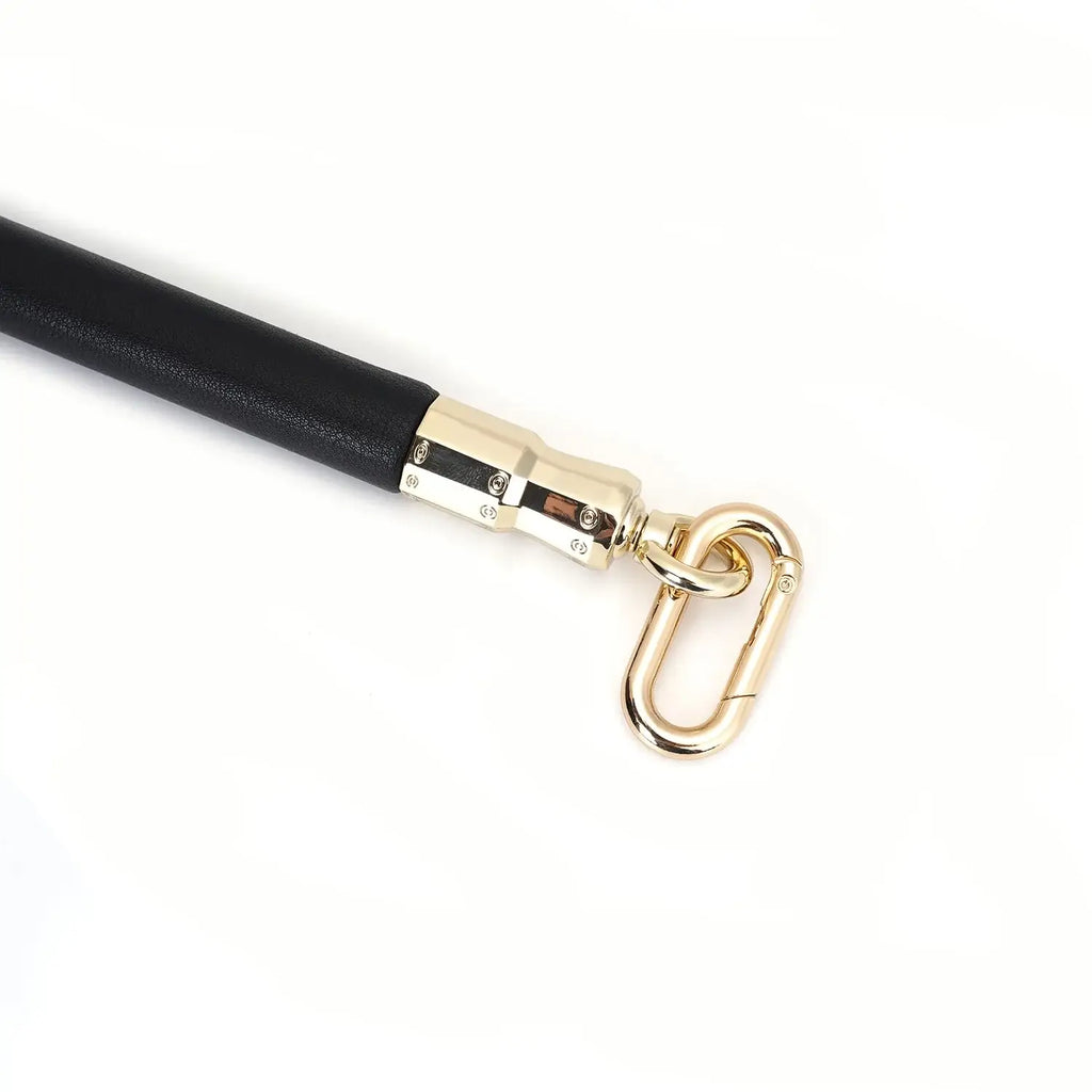Black Dark Secret Collection Leather Coated Spreader Bar