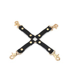 Dark Secret Collection Leather Hogtie - Black - Restraints