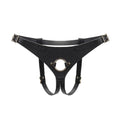 Black Dark Secret Collection Leather Strap-on Harness
