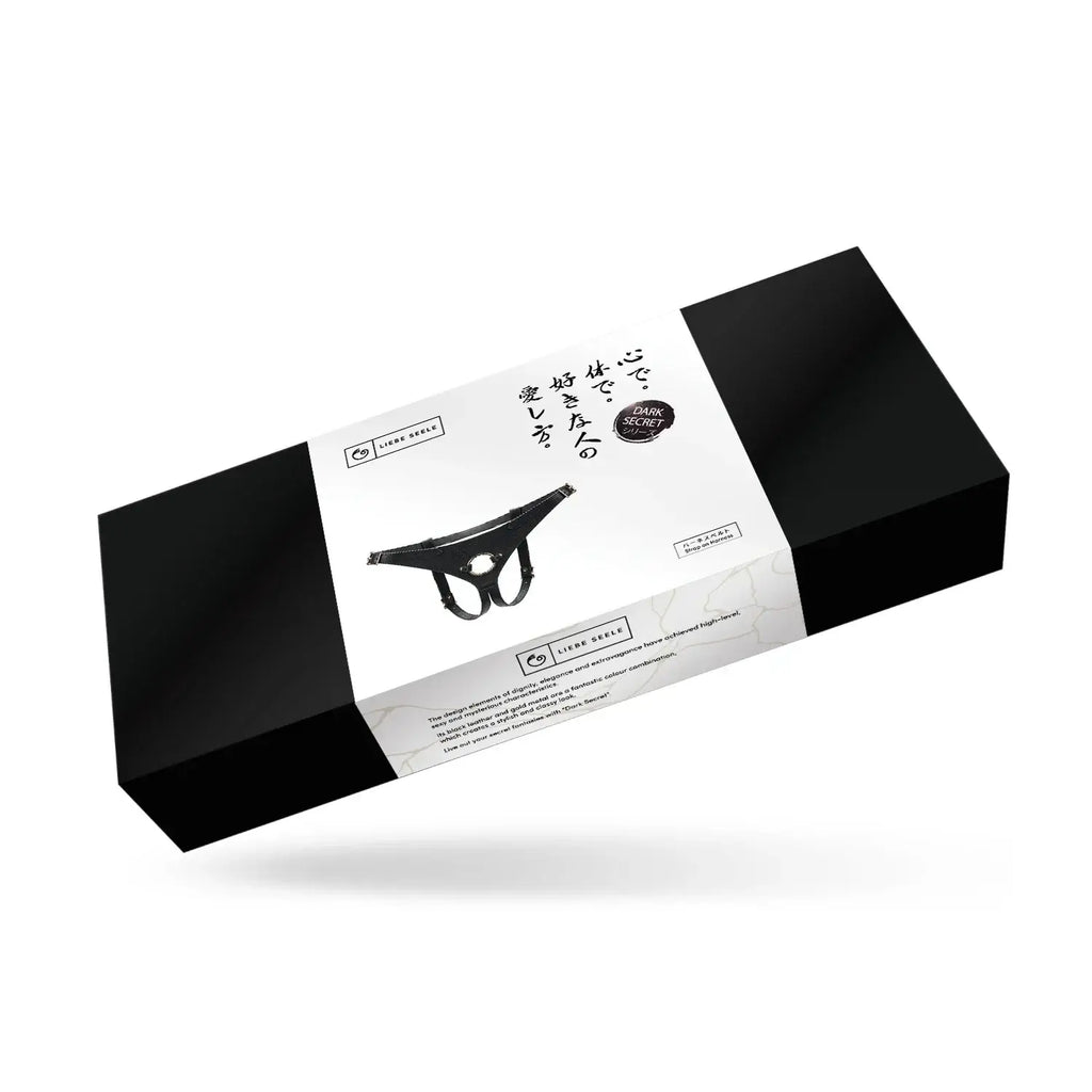 Black Dark Secret Collection Leather Strap-on Harness