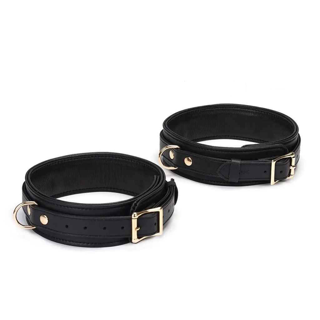 Dark Secret Collection Leather Thigh Cuffs - Restraints