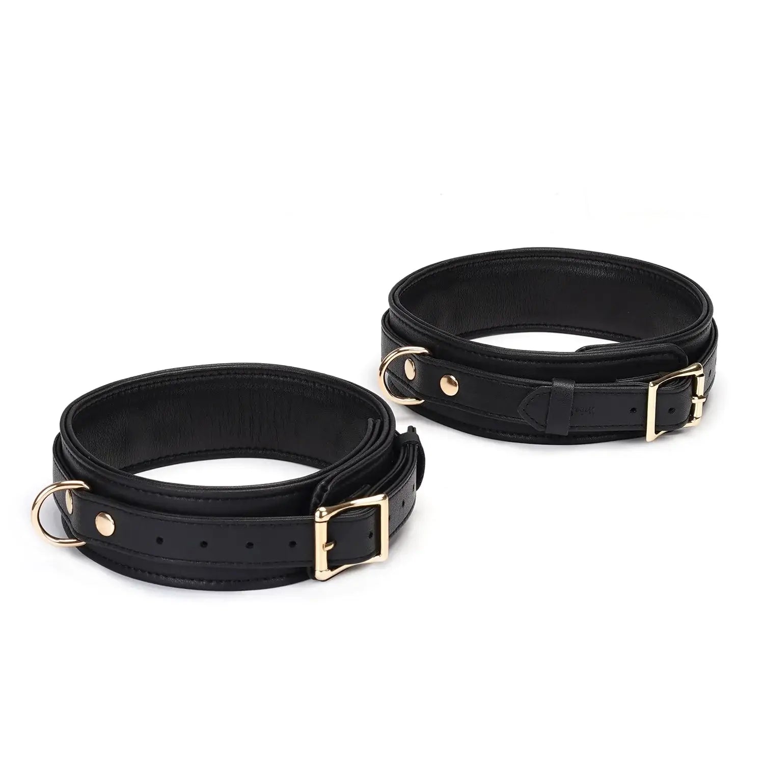 Dark Secret Collection Leather Thigh Cuffs - Restraints