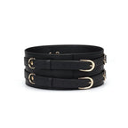 Dark Secret Collection Leather Waist Cuff - Black / S (25.6’’ - 28.35’’) - Restraints