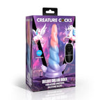 XR Brands® Deluxe Dream Rider Vibrating Unicorn Silicone Dildo - Rolik®