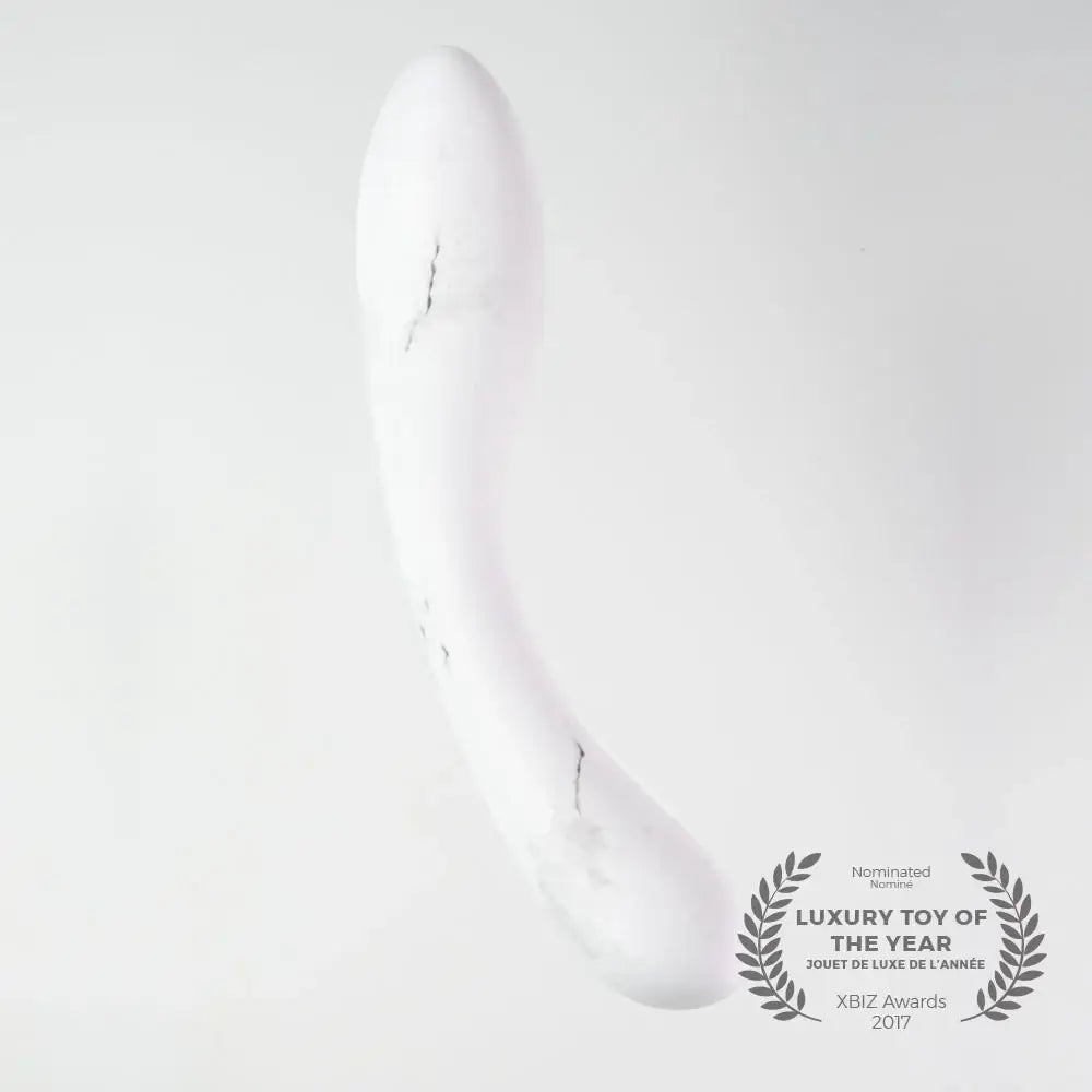 Dalia Carrerra Marble Edition Handmade Porcelain Dildo - White